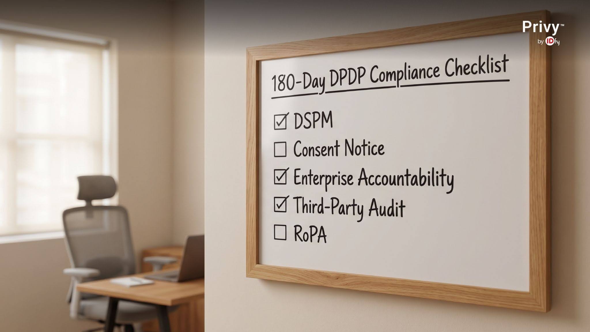 180-Day DPDP Checklist: Strategic Guide for Indian CXOs