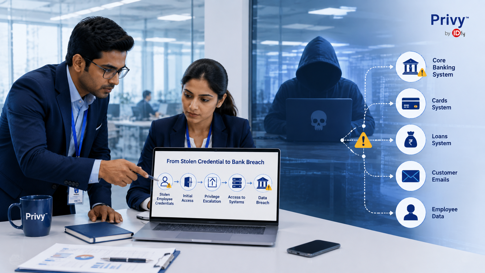 How Stolen Employee Credentials Can Lead to Banking Data Breaches in India