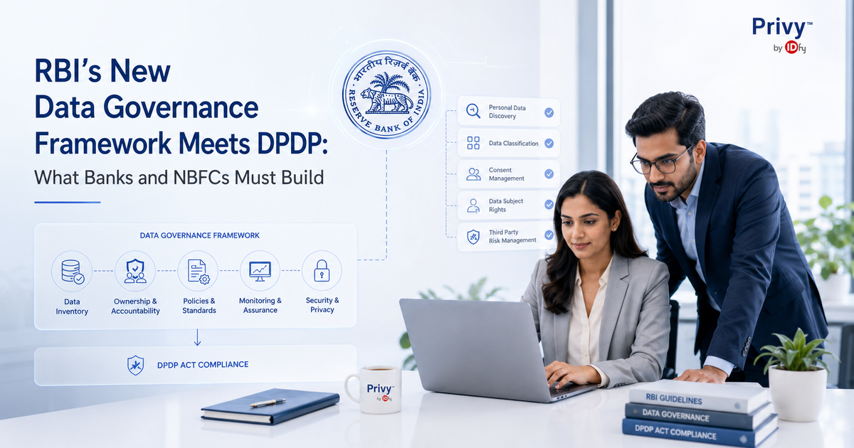 RBI's New Data Governance Framework Meets DPDP: What Banks and NBFCs Must Build