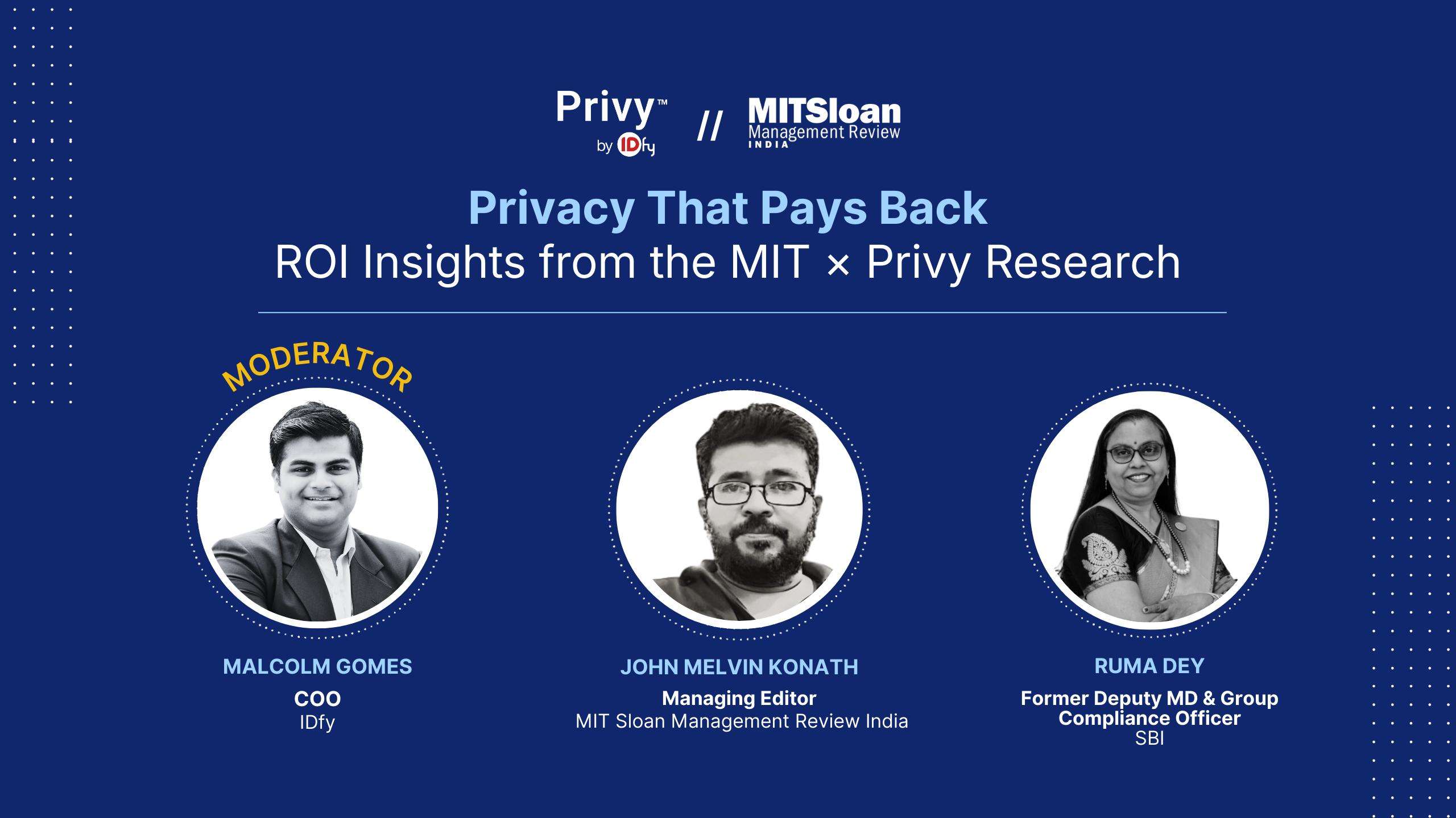 Privacy That Pays Back: ROI Insights from the MIT × Privy India Research